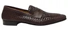 AGADIR DK BROWN BRAIDED GOATSK IN+GOATSKIN LEATHER SOLE