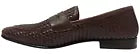 AGADIR DK BROWN BRAIDED GOATSK IN+GOATSKIN LEATHER SOLE