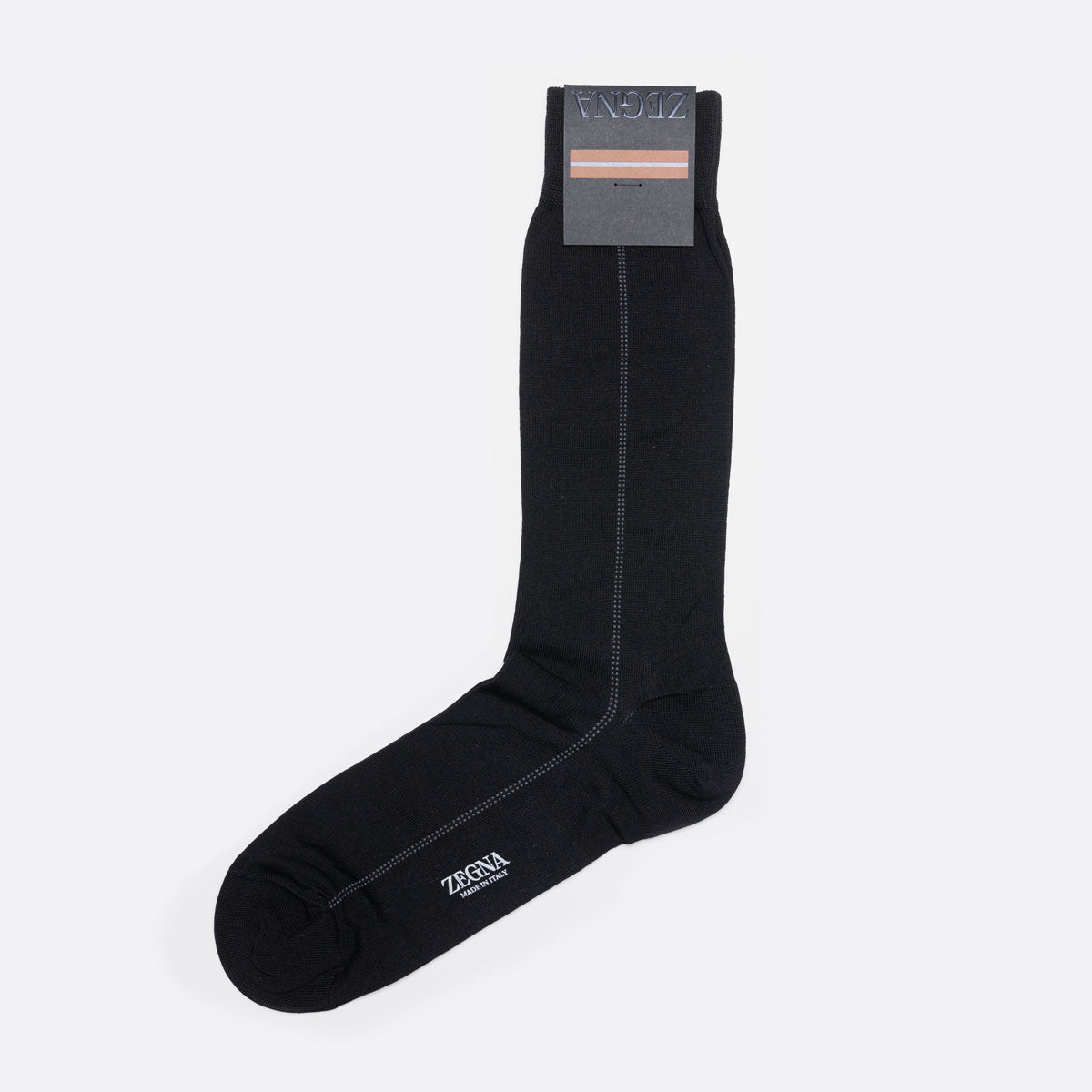 N5V405710 001 BLACK ZEGNA MEN SOCKS