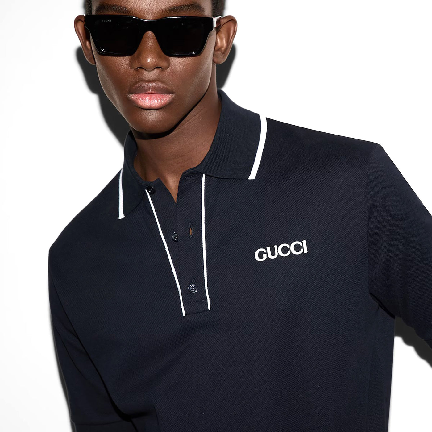 Embroidered Cotton Piquet Polo Shirt
