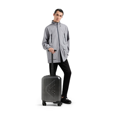 Abs Carry-On Bag With Oversized, Embossed Eagle
