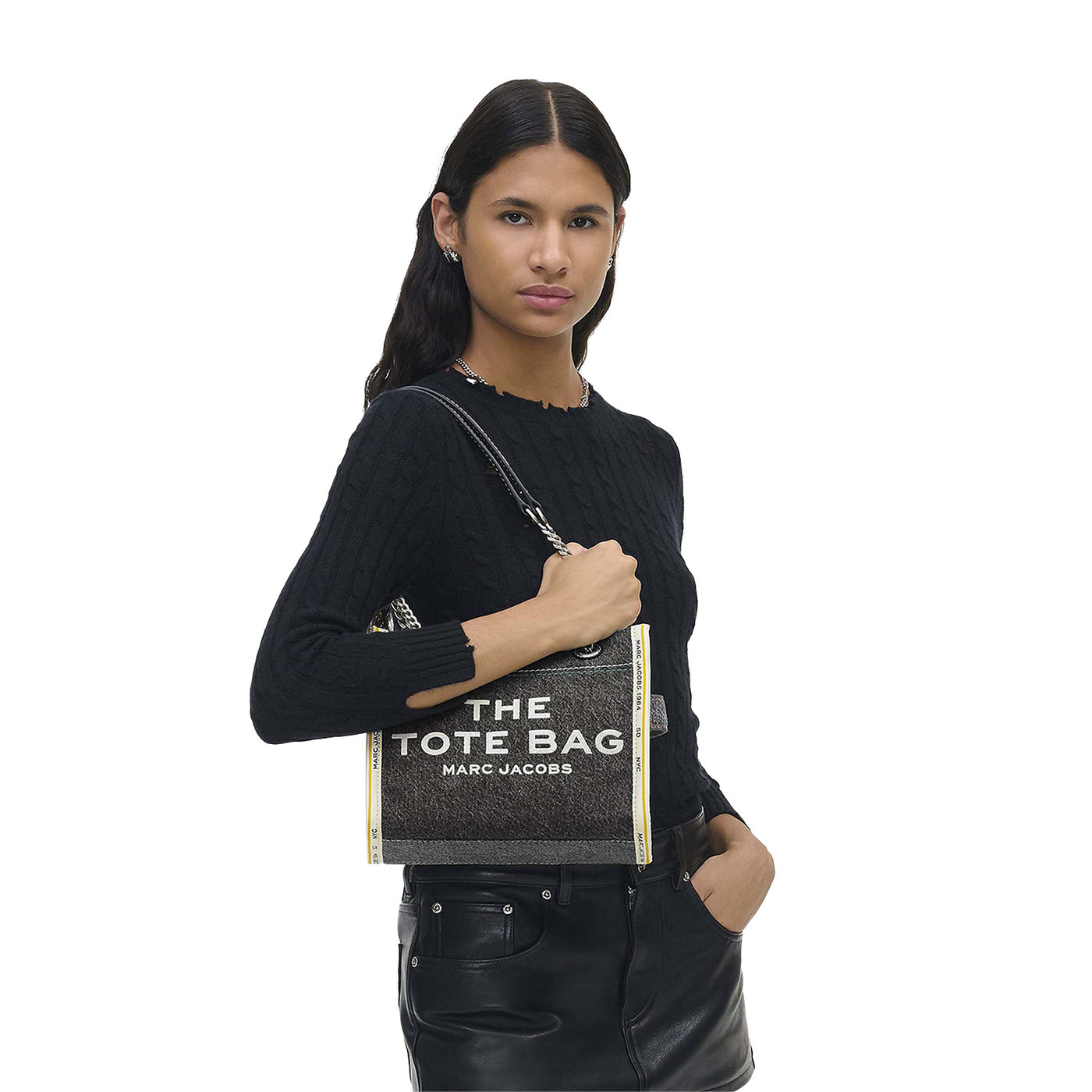 The Denim Chain Small Tote Bag
