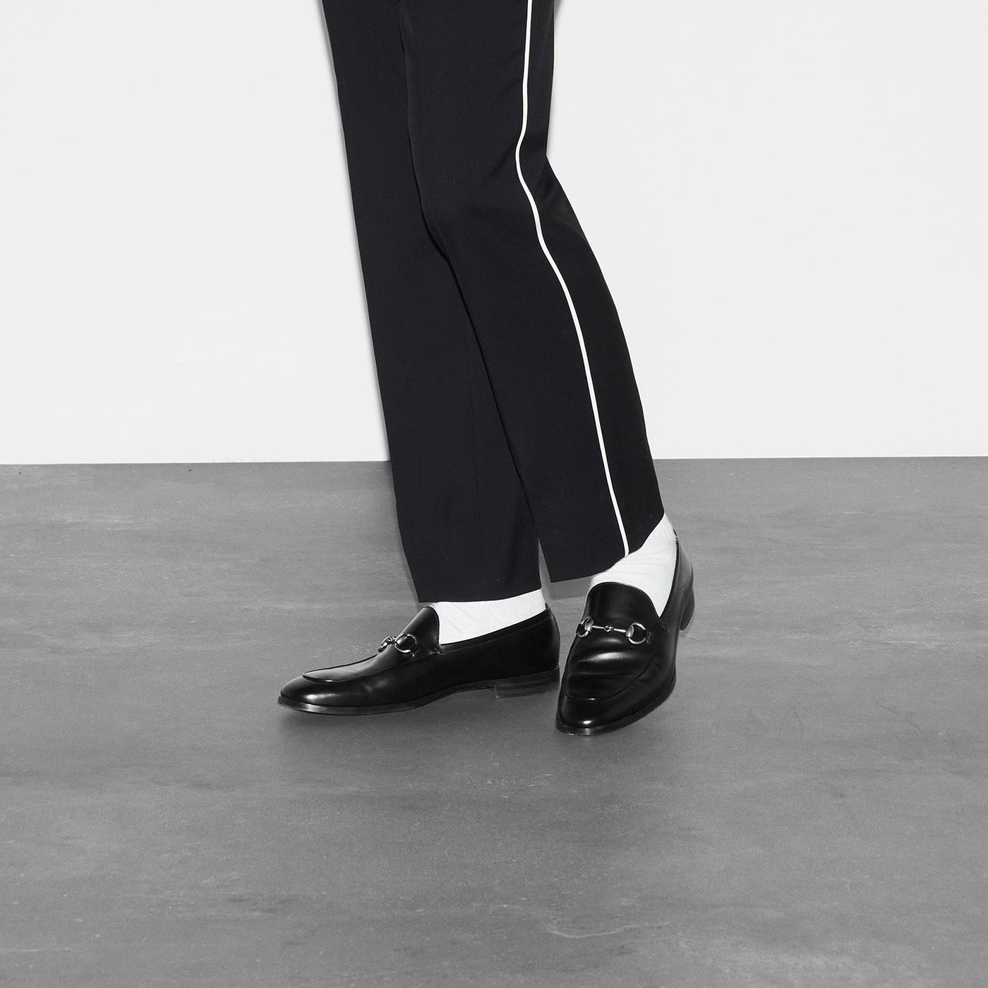 BLACK GUCCI MEN SHOES