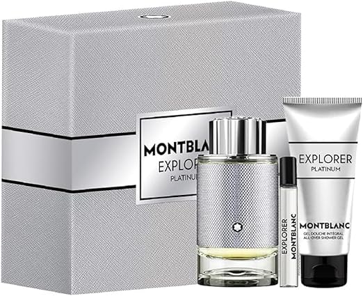 MONT BLANC EXPLORER PLATINUM 3S SET (EDP 100ML+EDP 7.5ML+S/G 100ML)