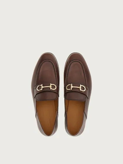 757633 001CI FERRAGAMO CHOCLATE BROWN MEN SHOES