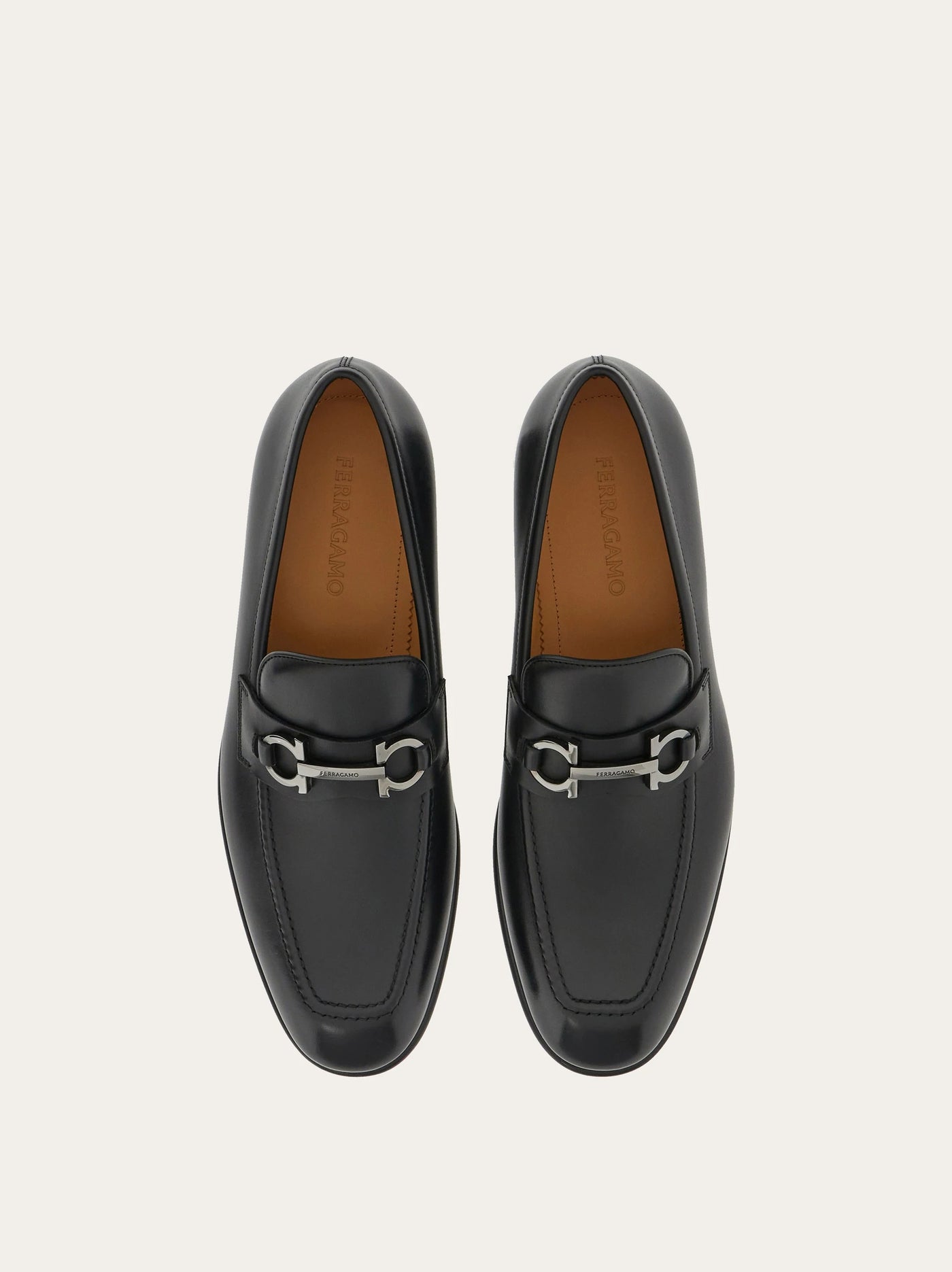 BLACK FERRAGAMO MEN SHOES