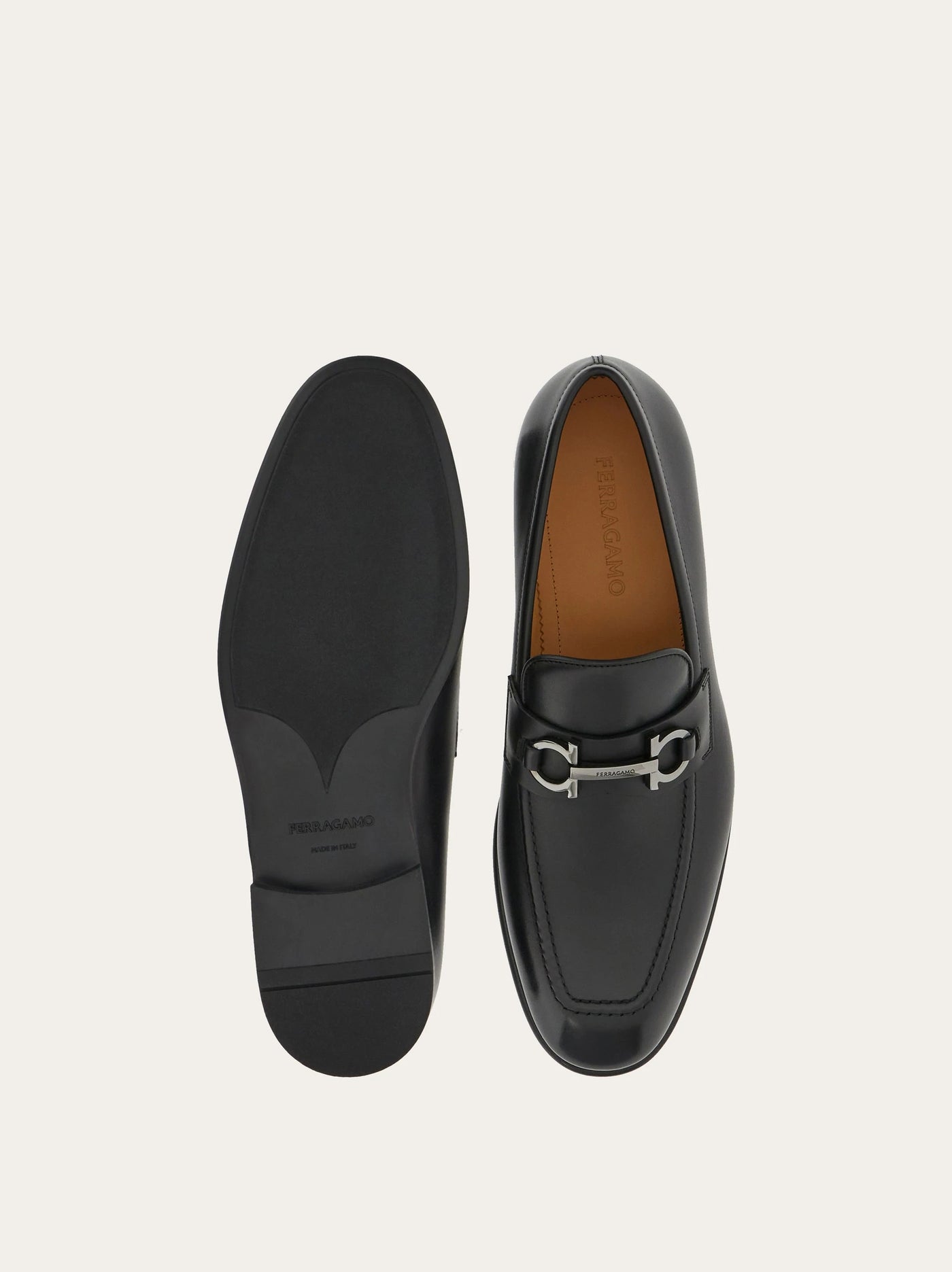 BLACK FERRAGAMO MEN SHOES