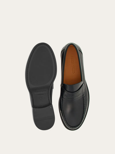 BLACK FERRAGAMO MEN SHOES