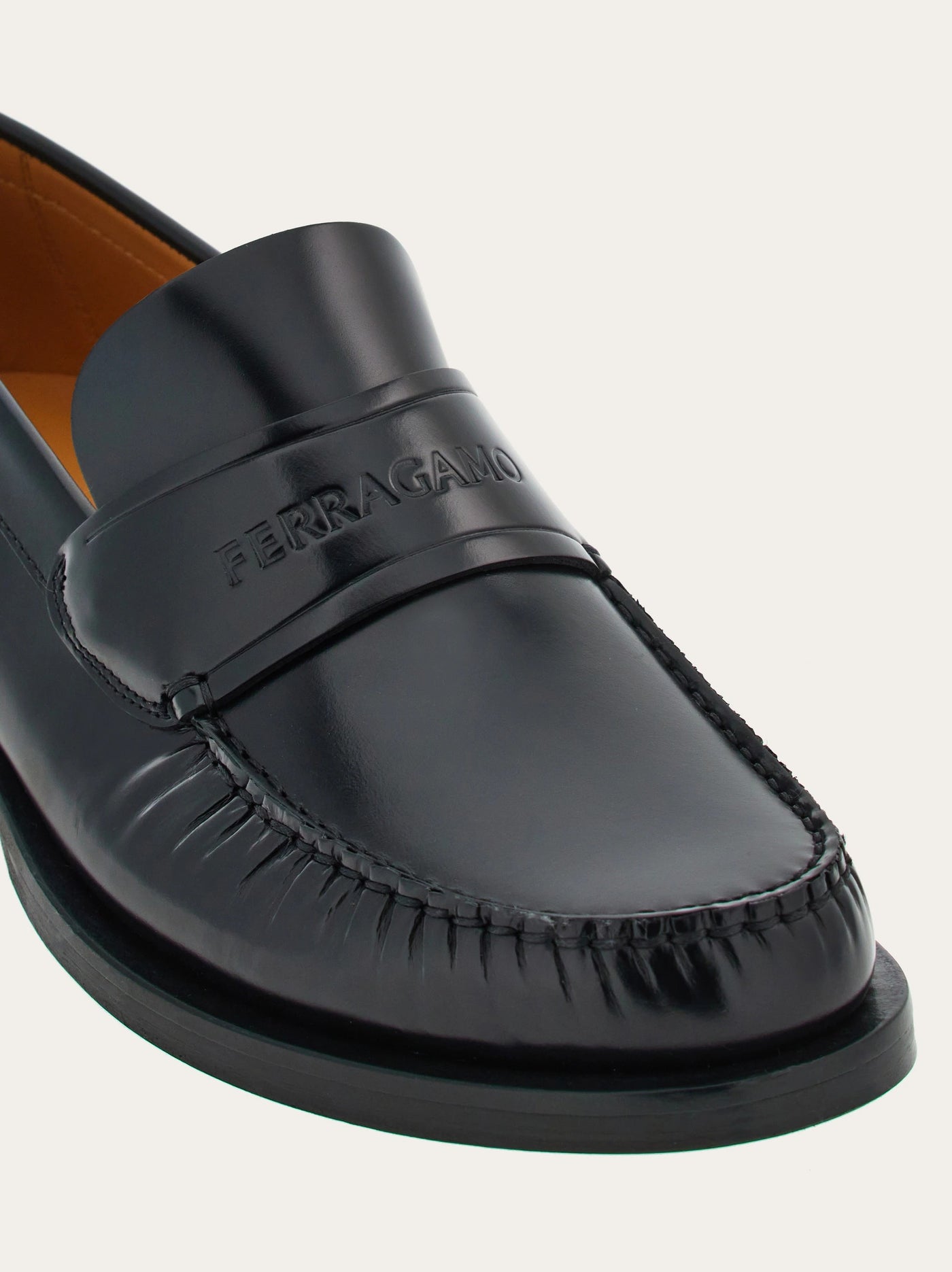 BLACK FERRAGAMO MEN SHOES