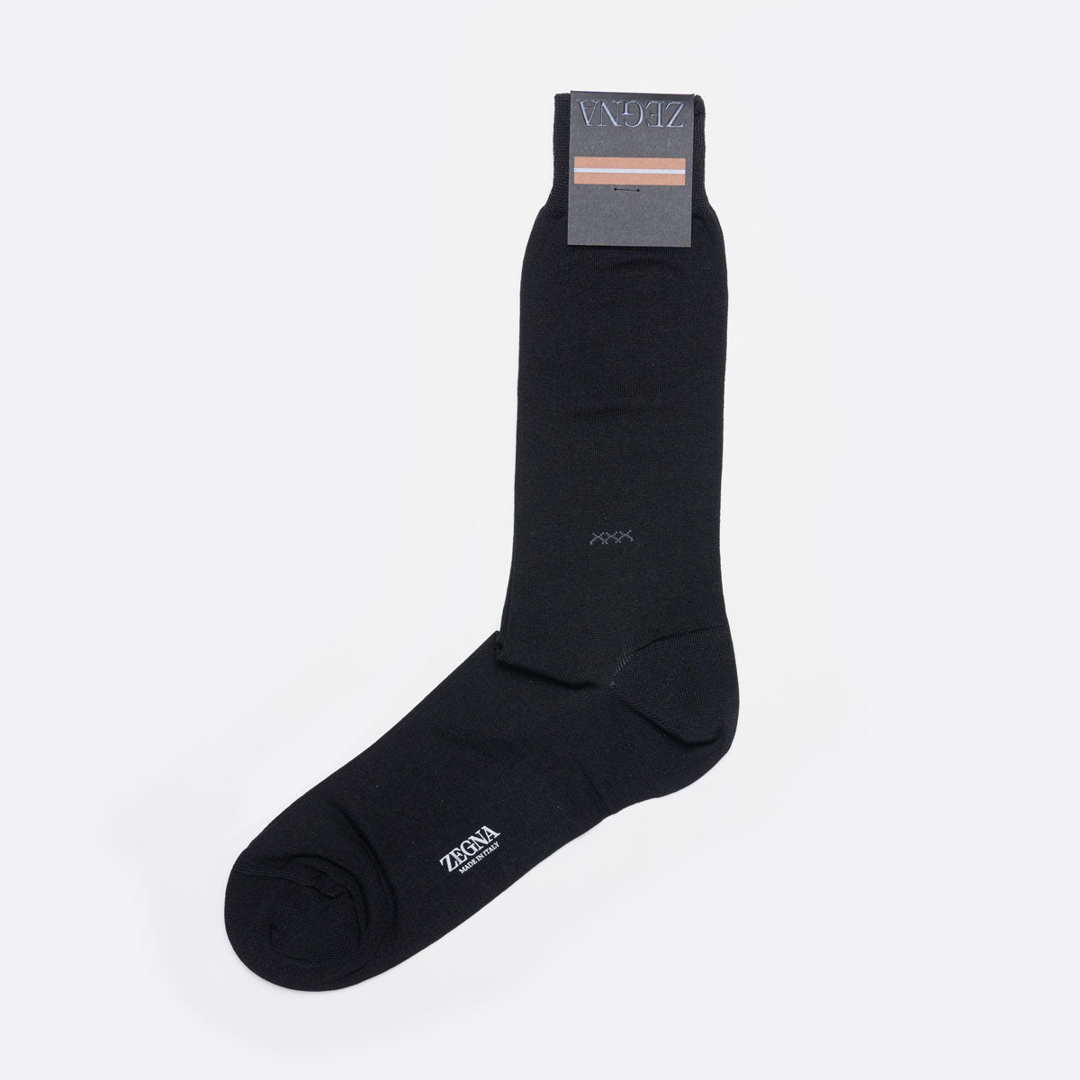 N5V405730 001 BLACK ZEGNA MEN SOCKS