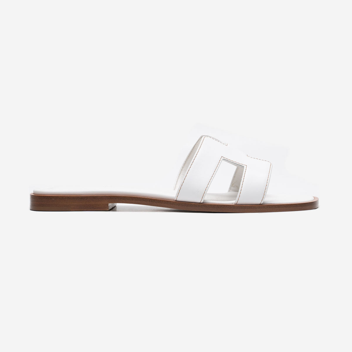 HERMES ORAAN LADIES SANDALS WHITE