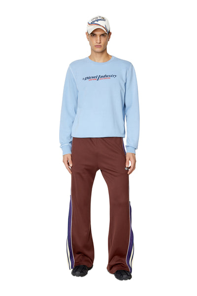 A03743-0AJIH-8DH MEN S-GINN-IND FELPA LIGHT BLUE DIESEL SWEATSHIRT