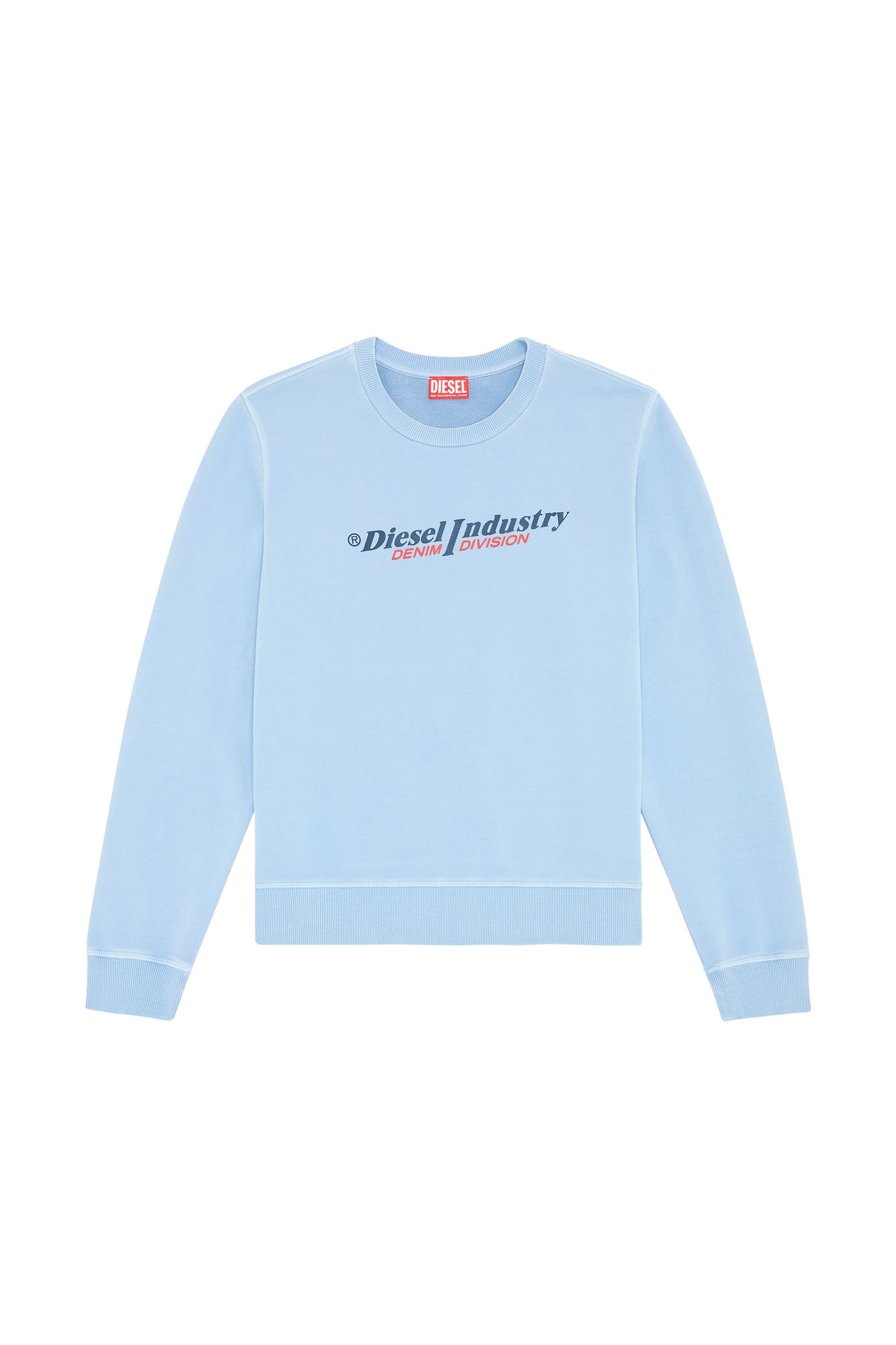 A03743-0AJIH-8DH MEN S-GINN-IND FELPA LIGHT BLUE DIESEL SWEATSHIRT