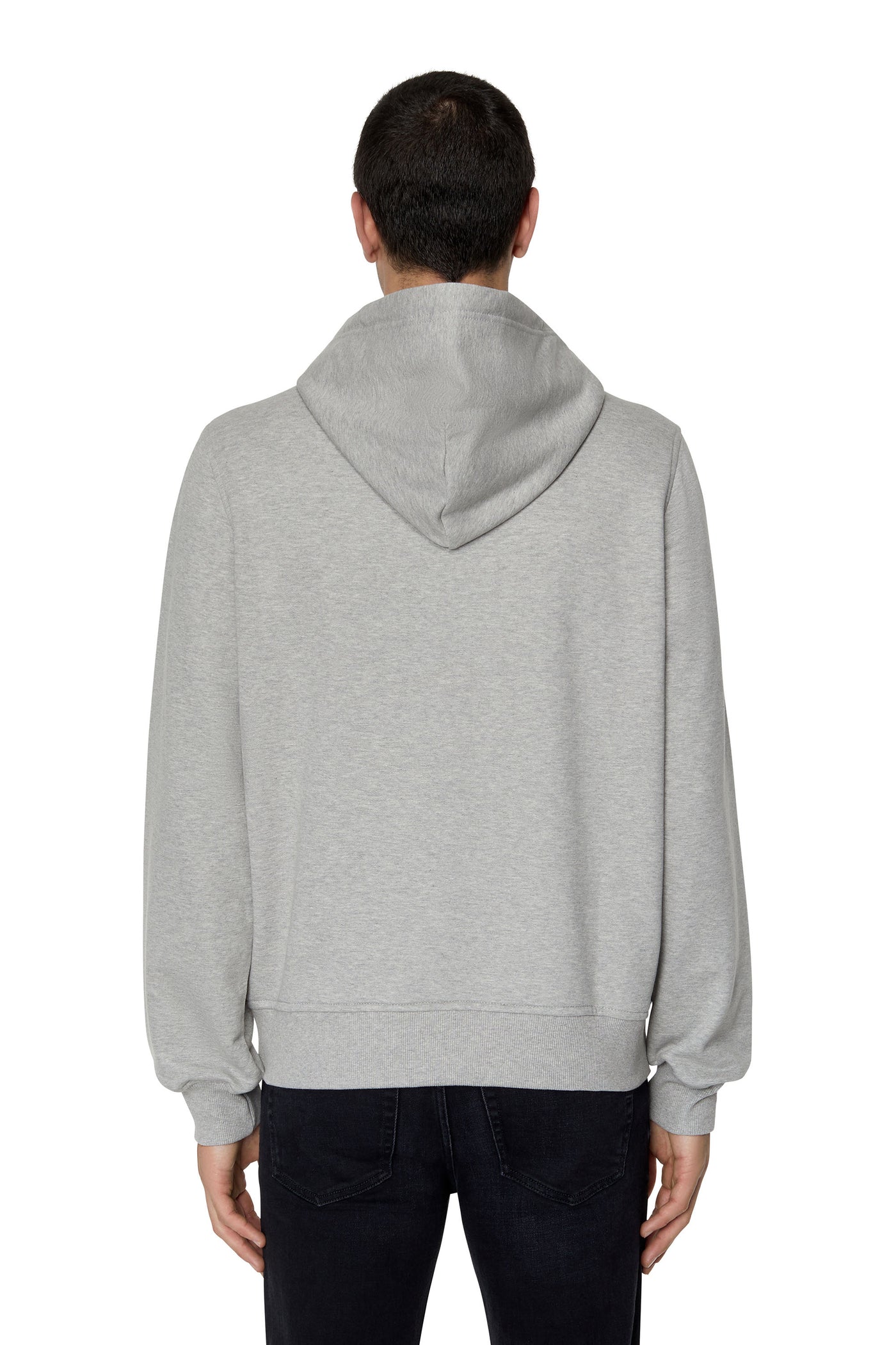 A04073-0BAWT-9CB UNISEX S-GINN-D FELPA LIGHT GREY DIESEL HOOD