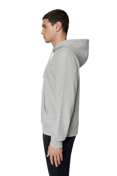 A04073-0BAWT-9CB UNISEX S-GINN-D FELPA LIGHT GREY DIESEL HOOD