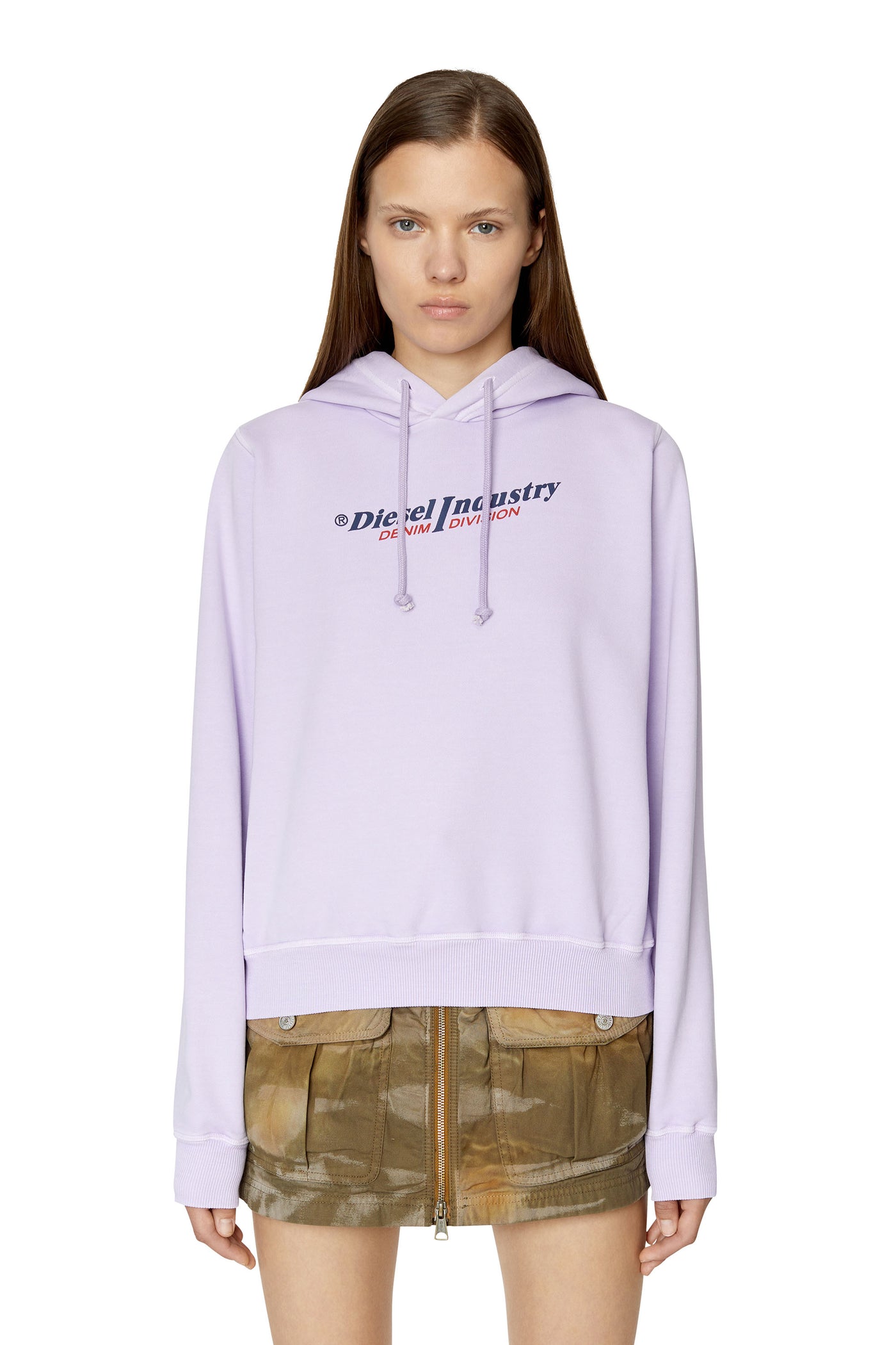 A05095-0AJIH-64M LADIES F-REGGY-IND FELPA PURPLE DIESEL HOOD