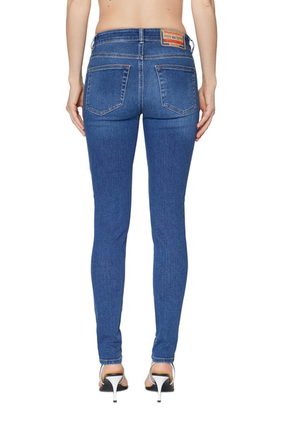 A05302-09C21-01 LADIES 2017 SLANDY L.30 PANTALONI BLUE DIESEL JEANS