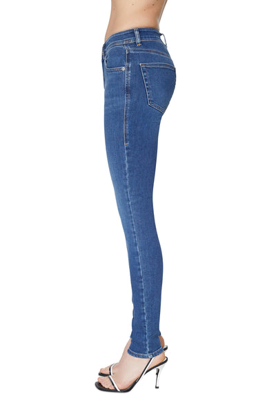 A05302-09C21-01 LADIES 2017 SLANDY L.30 PANTALONI BLUE DIESEL JEANS