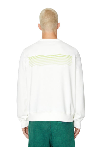 A06490-0GRAC-141 MEN S-GINN-E3 WHITE DIESEL SWEATSHIRT