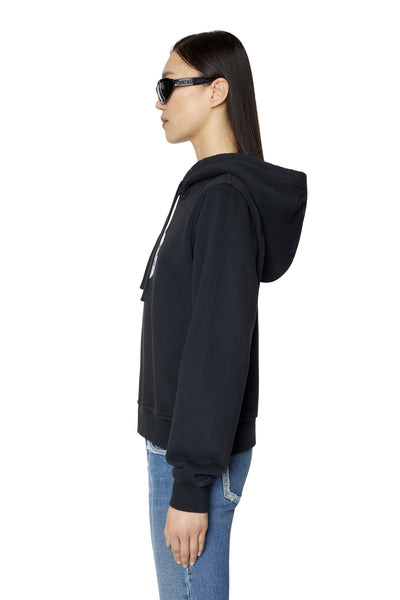 A06572-0NQAZ-9XX LADIES F-REGGY-E2 FELPA BLACK DIESEL HOOD