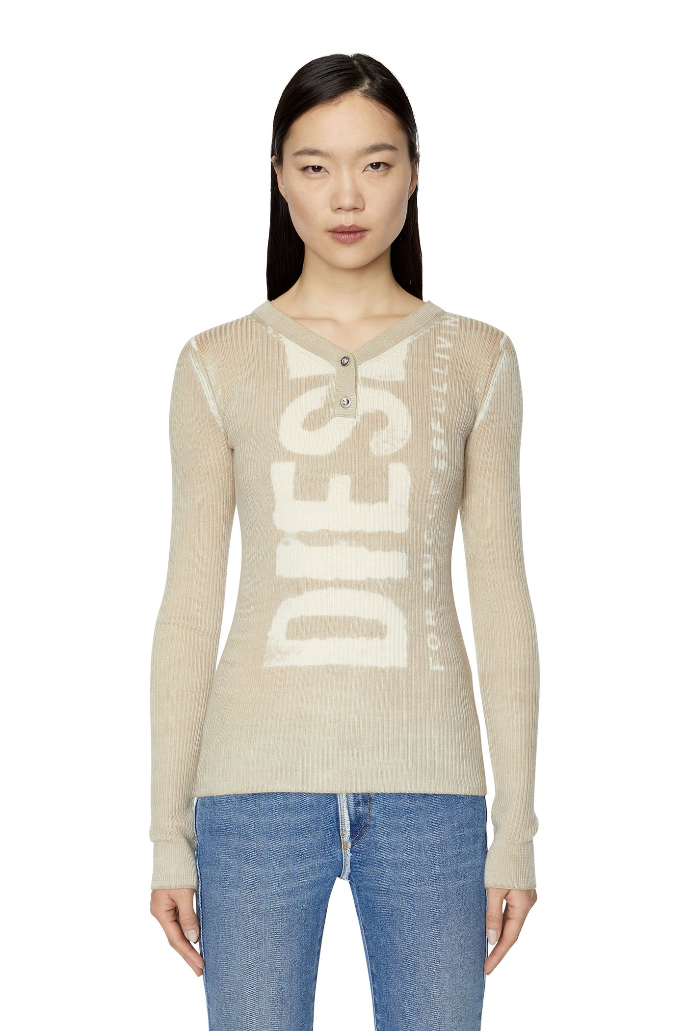 A06719-0CGBU-7DV LADIES M-ARITA MAGLIA BEIGE DIESEL SWEATER