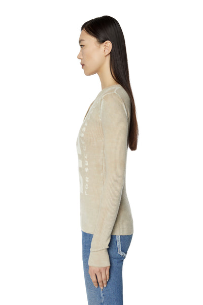 A06719-0CGBU-7DV LADIES M-ARITA MAGLIA BEIGE DIESEL SWEATER