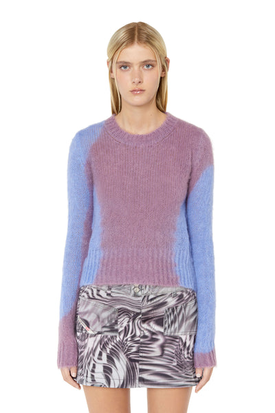 A06726-0WDAT-64N LADIES M-ILADY KNITWEAR PURPLE DIESEL SWEATER