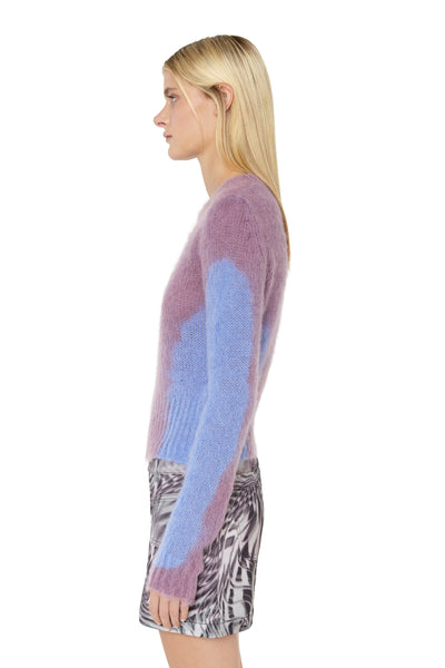 A06726-0WDAT-64N LADIES M-ILADY KNITWEAR PURPLE DIESEL SWEATER