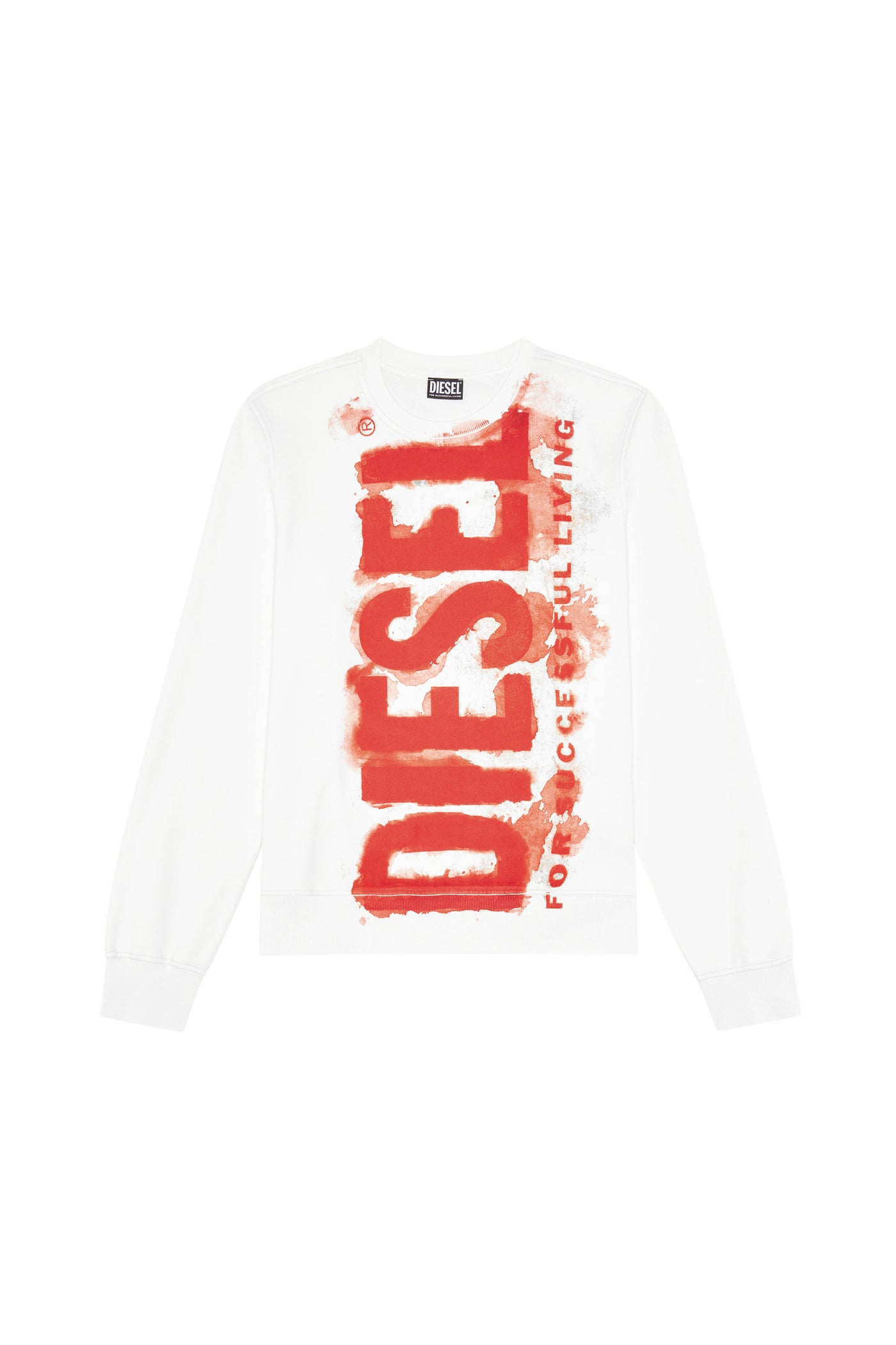 A06787-0AJIH-141 MEN S-GINN-E5 FELPA OFF WHITE DIESEL SWEATSHIRT