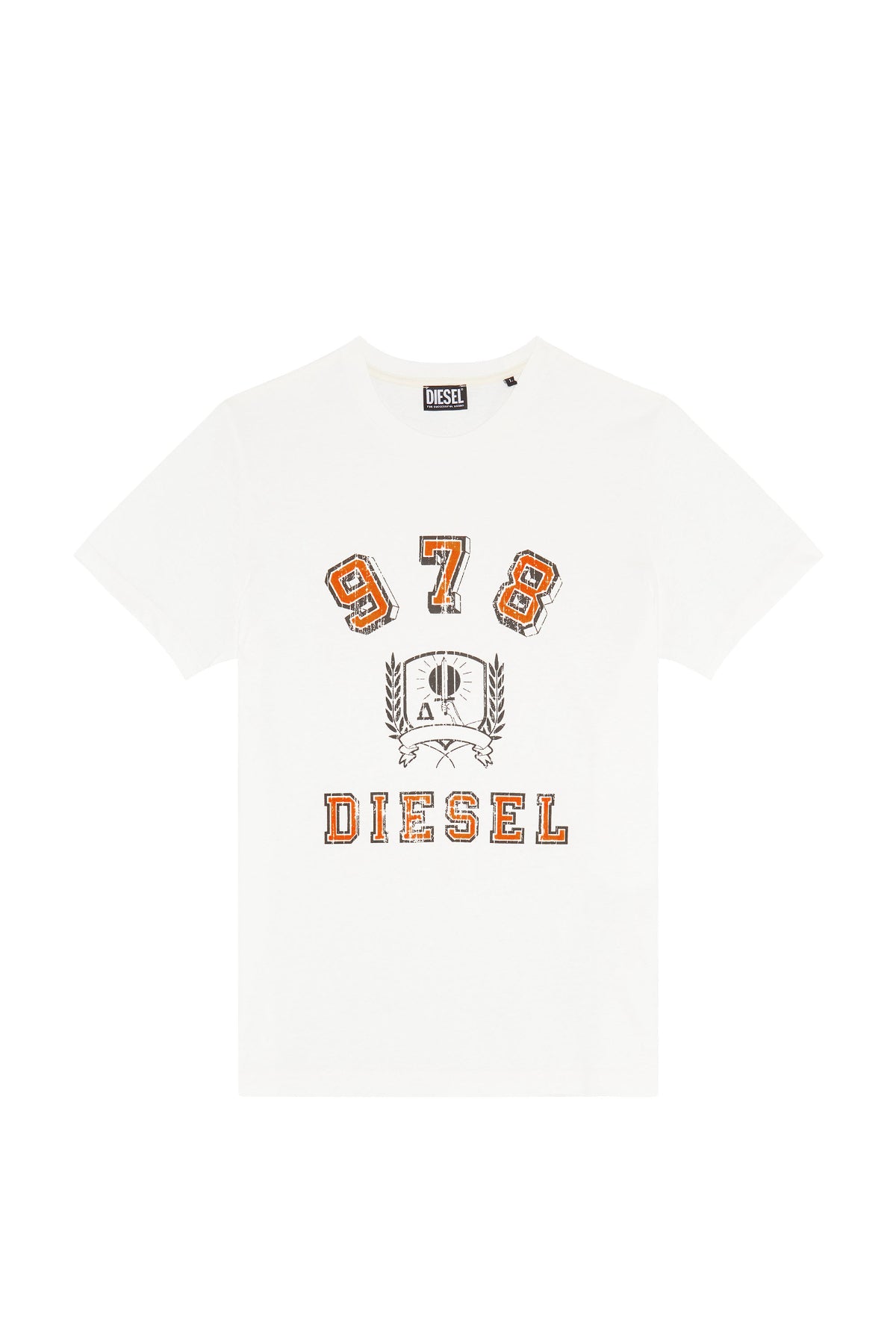 A06801-0CATM-141 MEN T-DIEGOR-E11 WHITE DIESEL T-SHIRTS