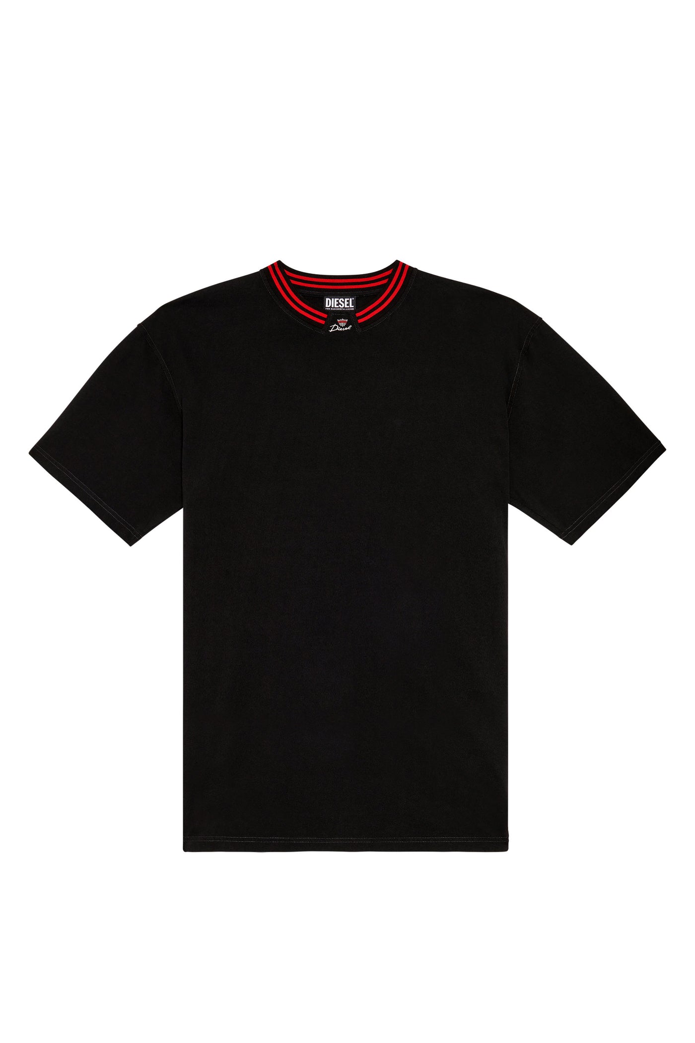 A08520-0BJAN-900 MEN T-KROWN BLACK DIESEL T-SHIRTS