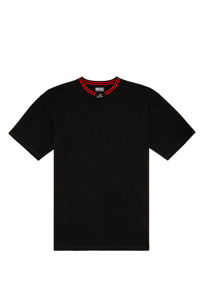 A08520-0BJAN-900 MEN T-KROWN BLACK DIESEL T-SHIRTS