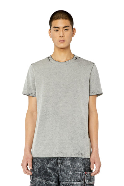 A08551-0TFAQ-141 MEN T-DIEGOR-G9 GREY DIESEL T-SHIRTS