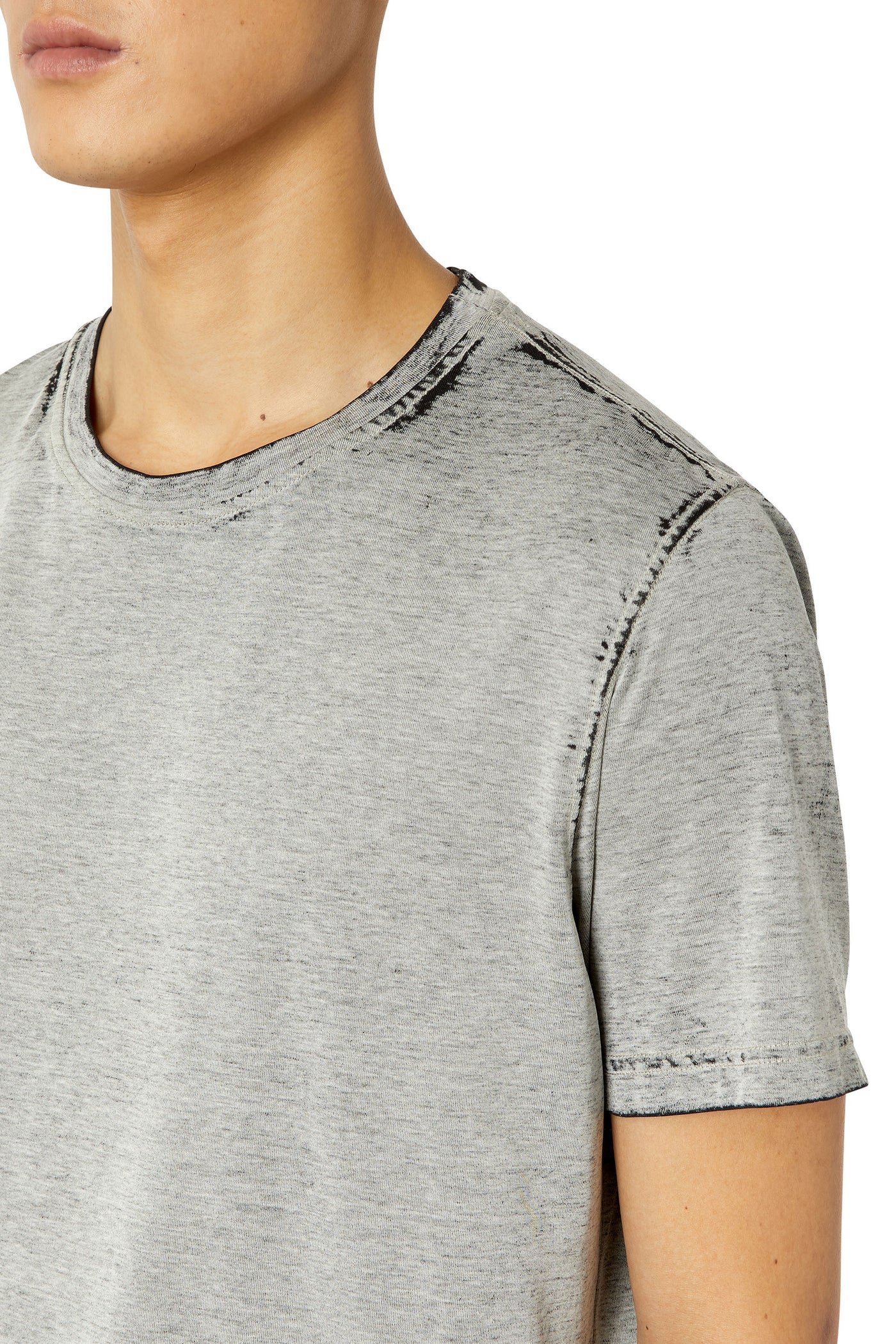 A08551-0TFAQ-141 MEN T-DIEGOR-G9 GREY DIESEL T-SHIRTS