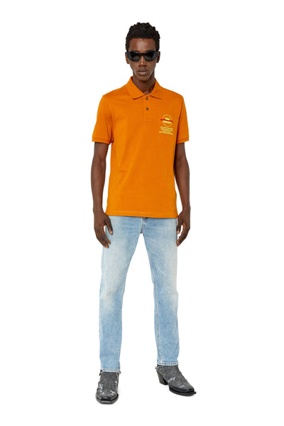 A08563-0CJAC-7DJA MEN T-SPOUCH ORANGE DIESEL POLO SHIRTS