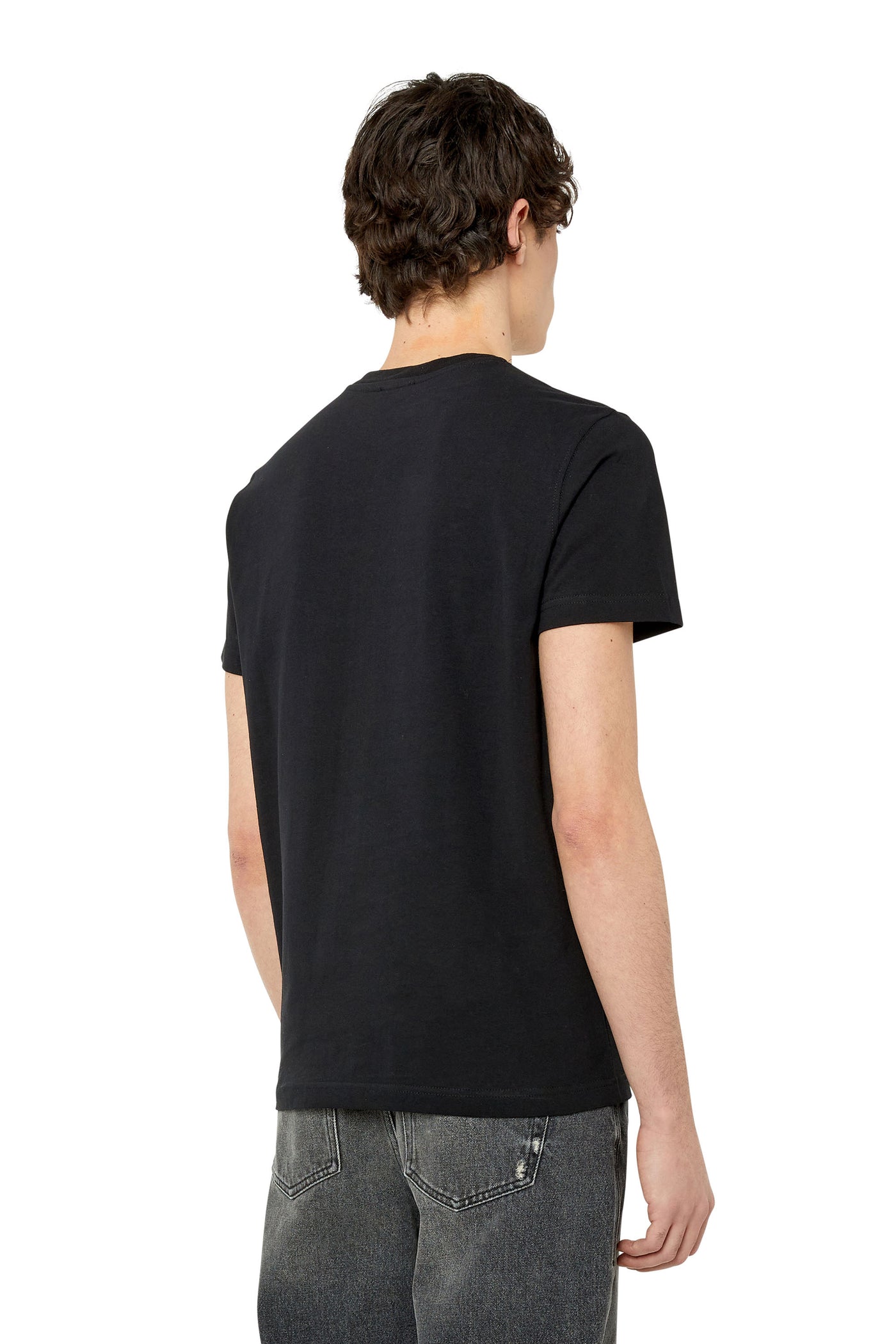 A08629-0DMAA-900 MEN T-DIEGOR-G2 BLACK DIESEL T-SHIRTS