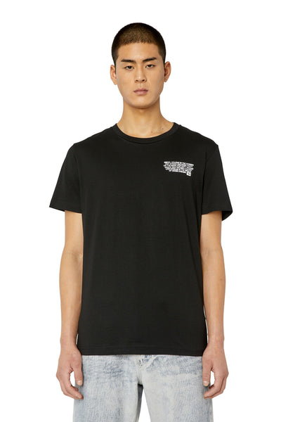 A08696-0GRAI-9XX MEN T-DIEGOR-K57 MAGLIETTA BLACK DIESEL T-SHIRTS