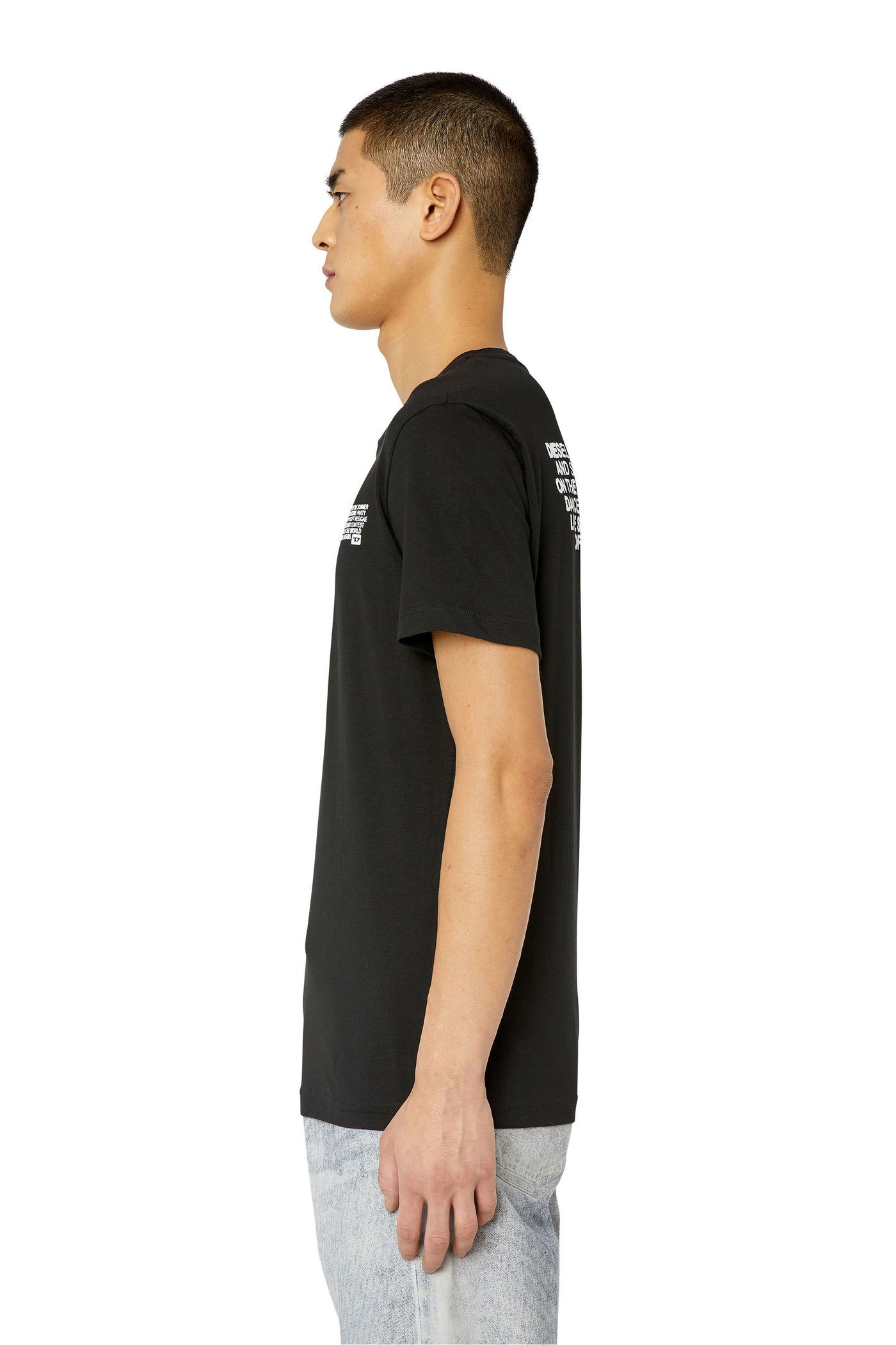 A08696-0GRAI-9XX MEN T-DIEGOR-K57 MAGLIETTA BLACK DIESEL T-SHIRTS