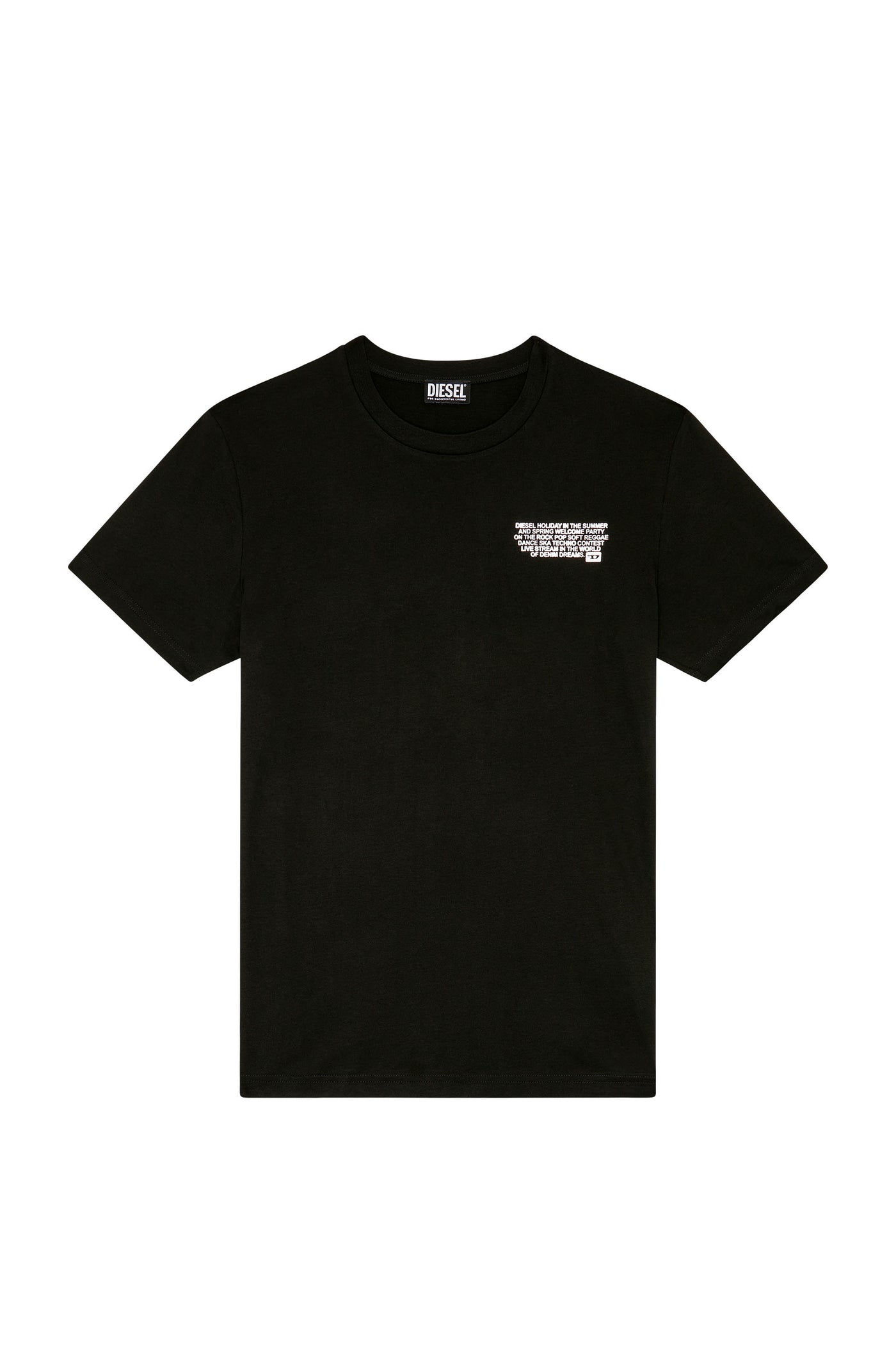 A08696-0GRAI-9XX MEN T-DIEGOR-K57 MAGLIETTA BLACK DIESEL T-SHIRTS