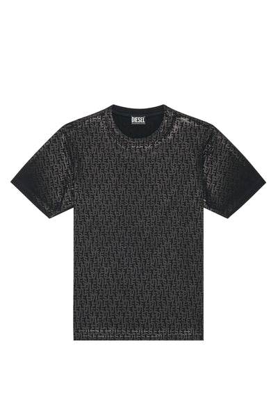 A09660-0PATI-9XX MEN T-JUST-MONO MAGLIETTA BLACK DIESEL T-SHIRTS