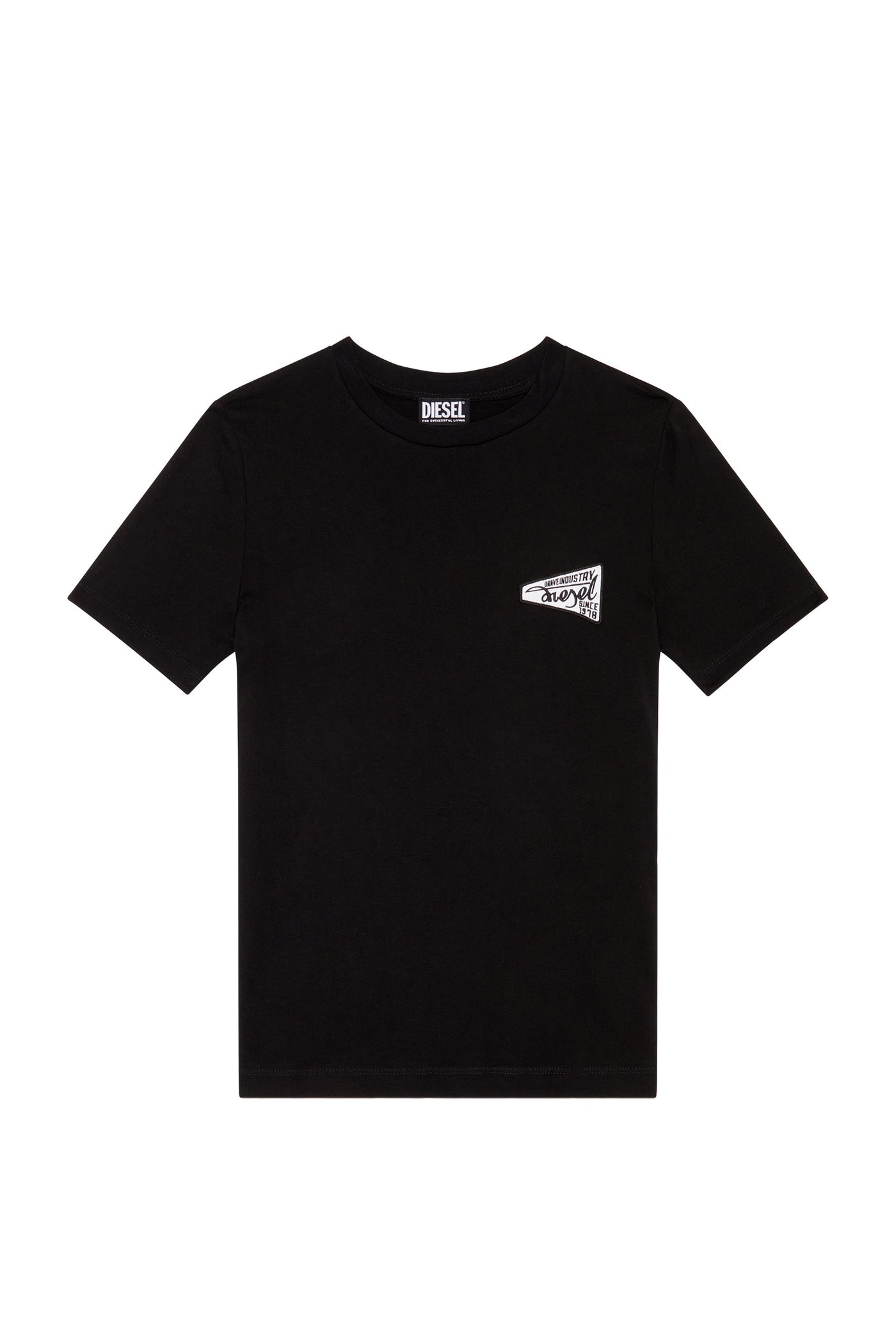 A09973-0GRAI-9XX FEMALE T-REG-G8 BLACK DIESEL T-SHIRTS