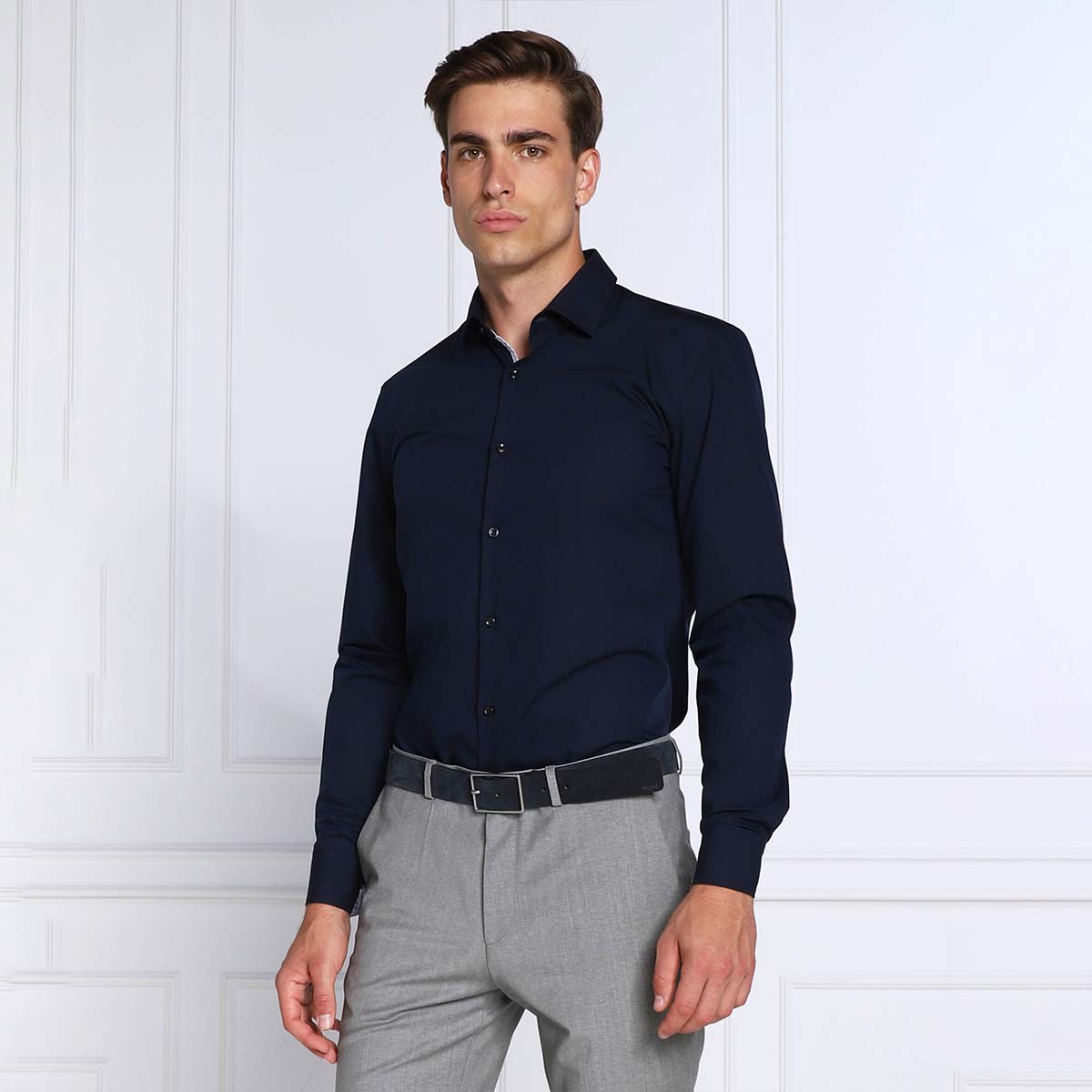 50473374-413 NAVY BOSS MEN SHIRT