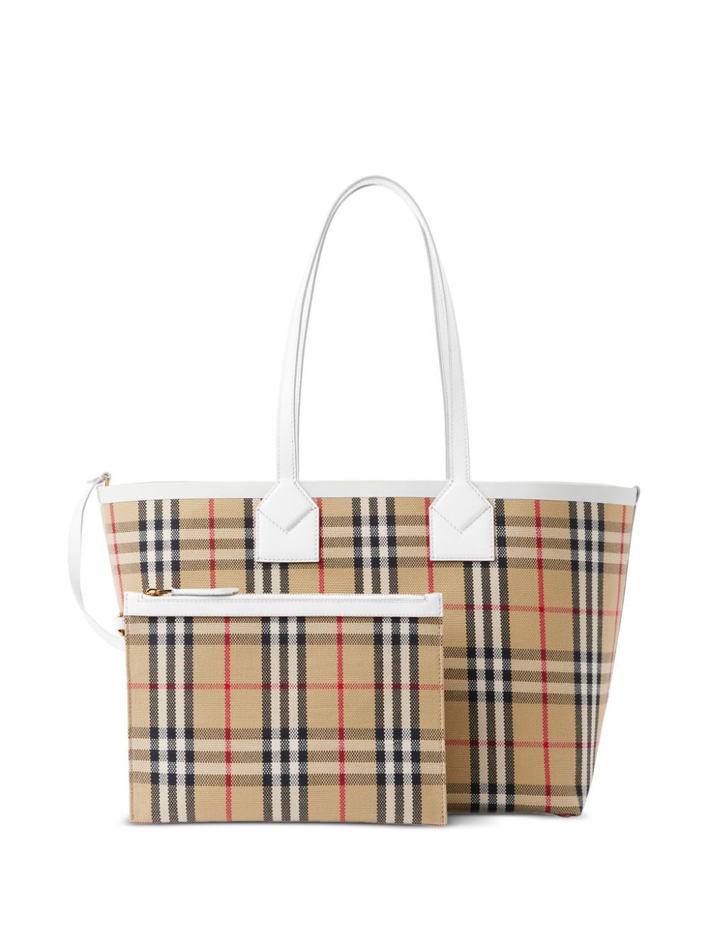 8072332 A1464 VINTAGE CHECK WHITE BURBERRY BAG