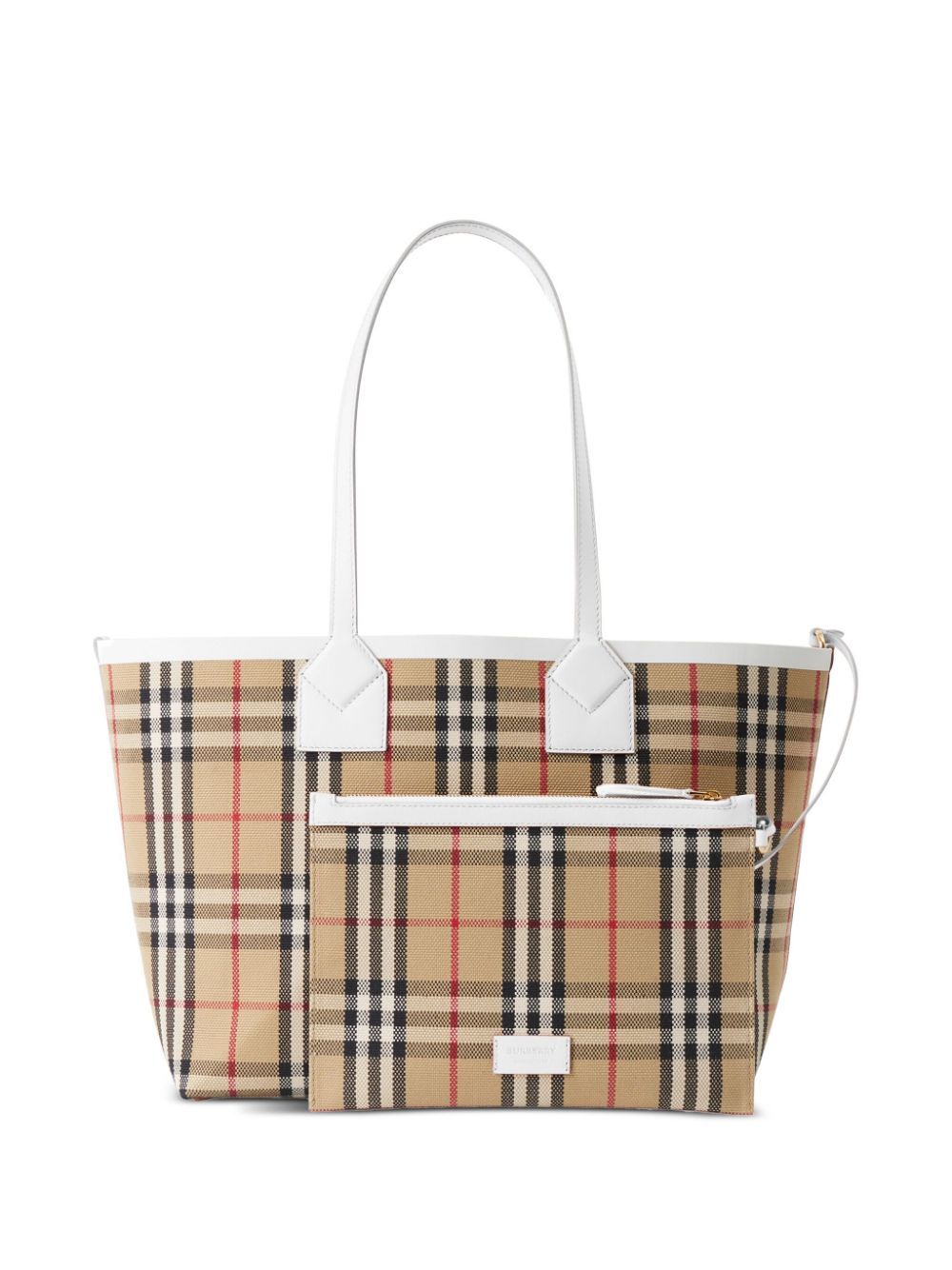 8072332 A1464 VINTAGE CHECK WHITE BURBERRY BAG