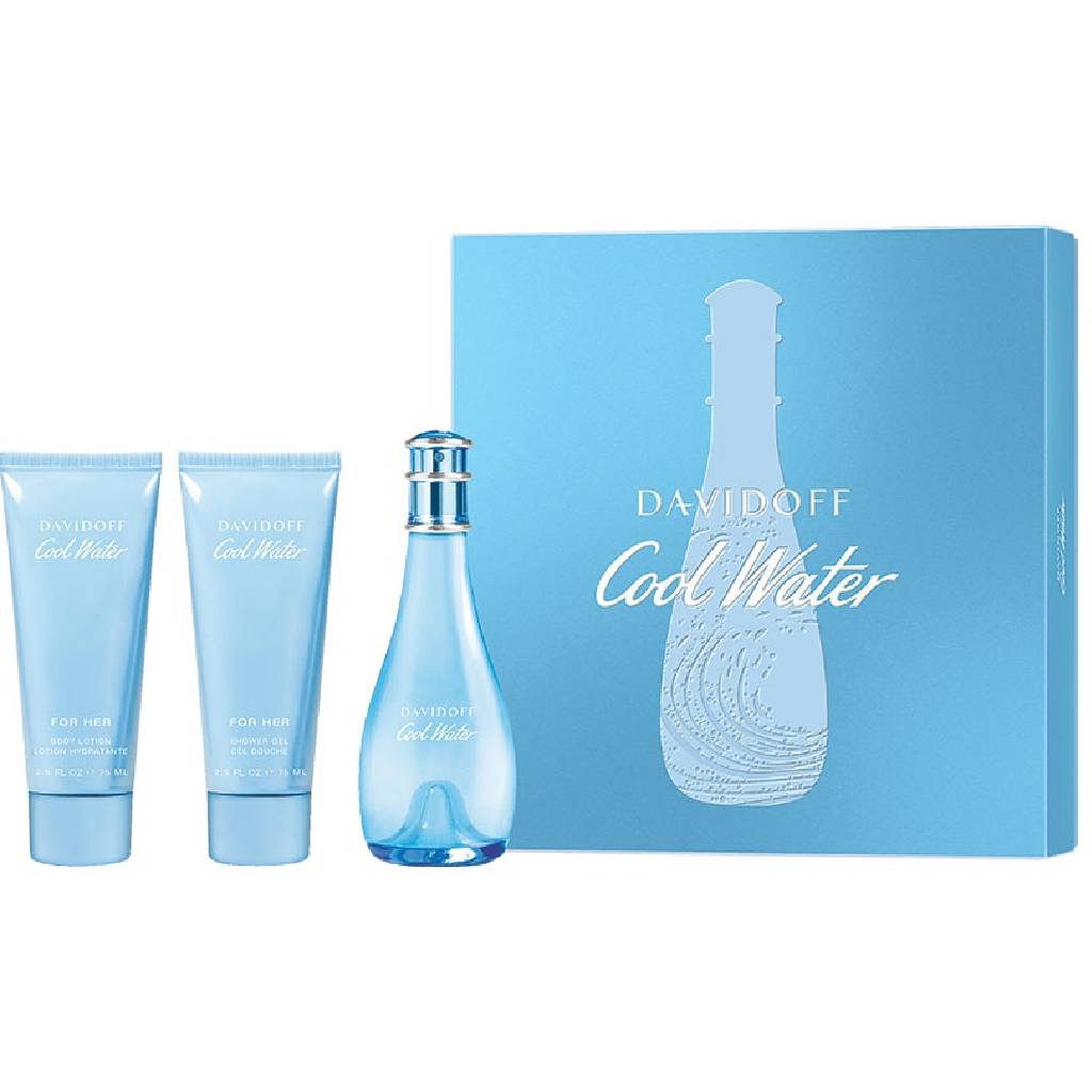 COOL WATER WOMEN SET 100ML & SHOWER GEL 75ML 3-S