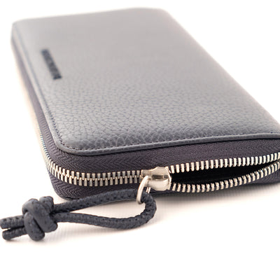 Tumbled Leather Wallet With Wrap-Around Zip