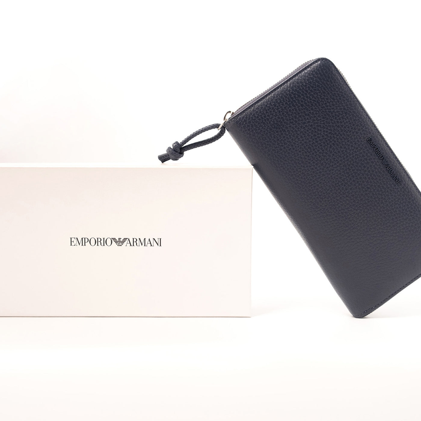 Tumbled Leather Wallet With Wrap-Around Zip