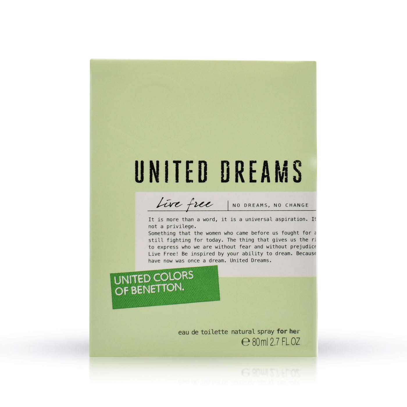 BENETTON LIVE FREE WOMEN EDT 80ML