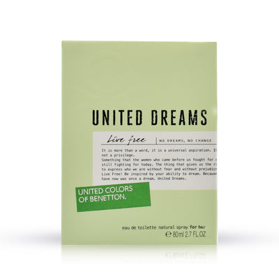 BENETTON LIVE FREE WOMEN EDT 80ML