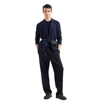 EM000437 AF11920 UB099 BLU ACCIAIO ARMANI MEN BLAZZER